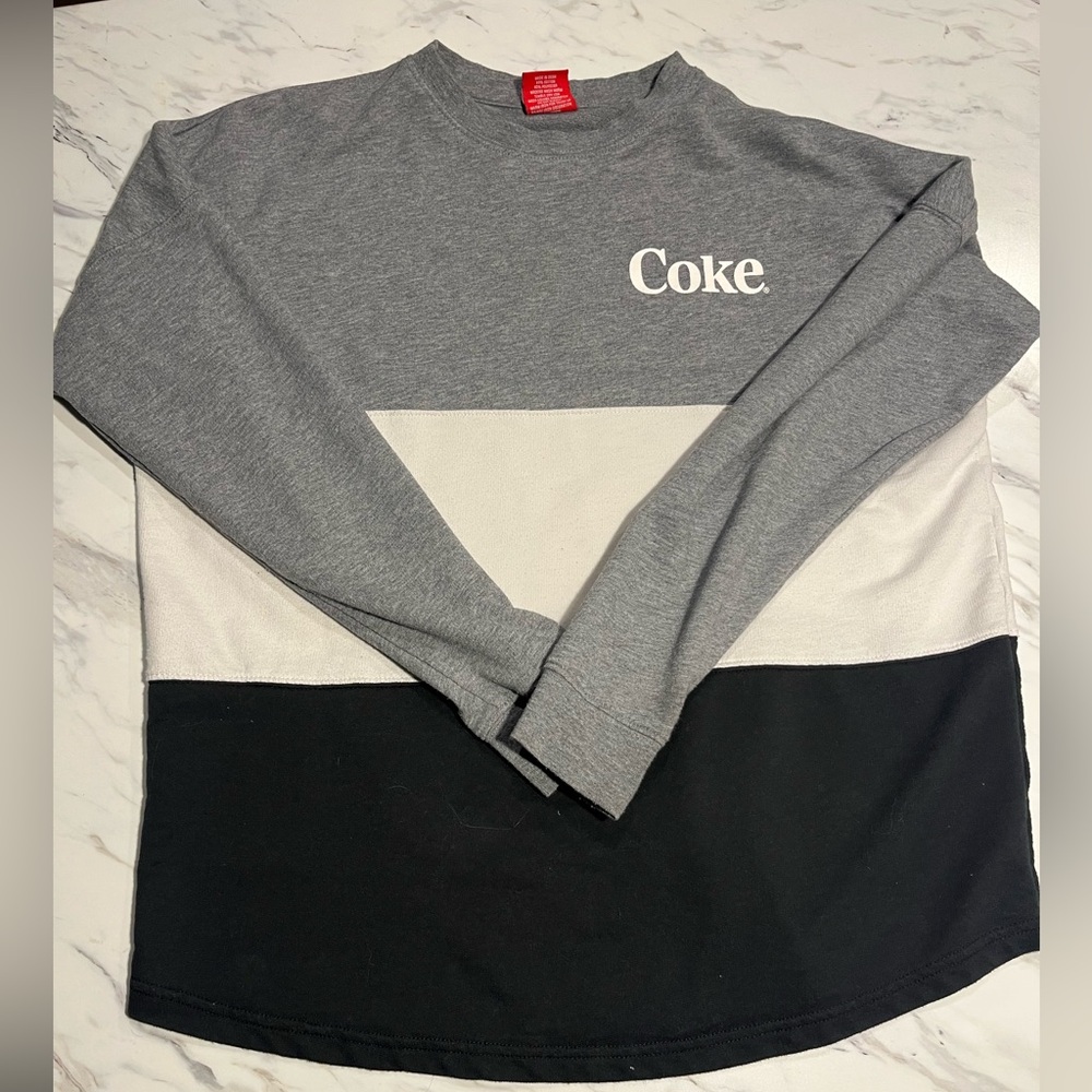 Coca Cola Gray Sweatshirt with Red Tag